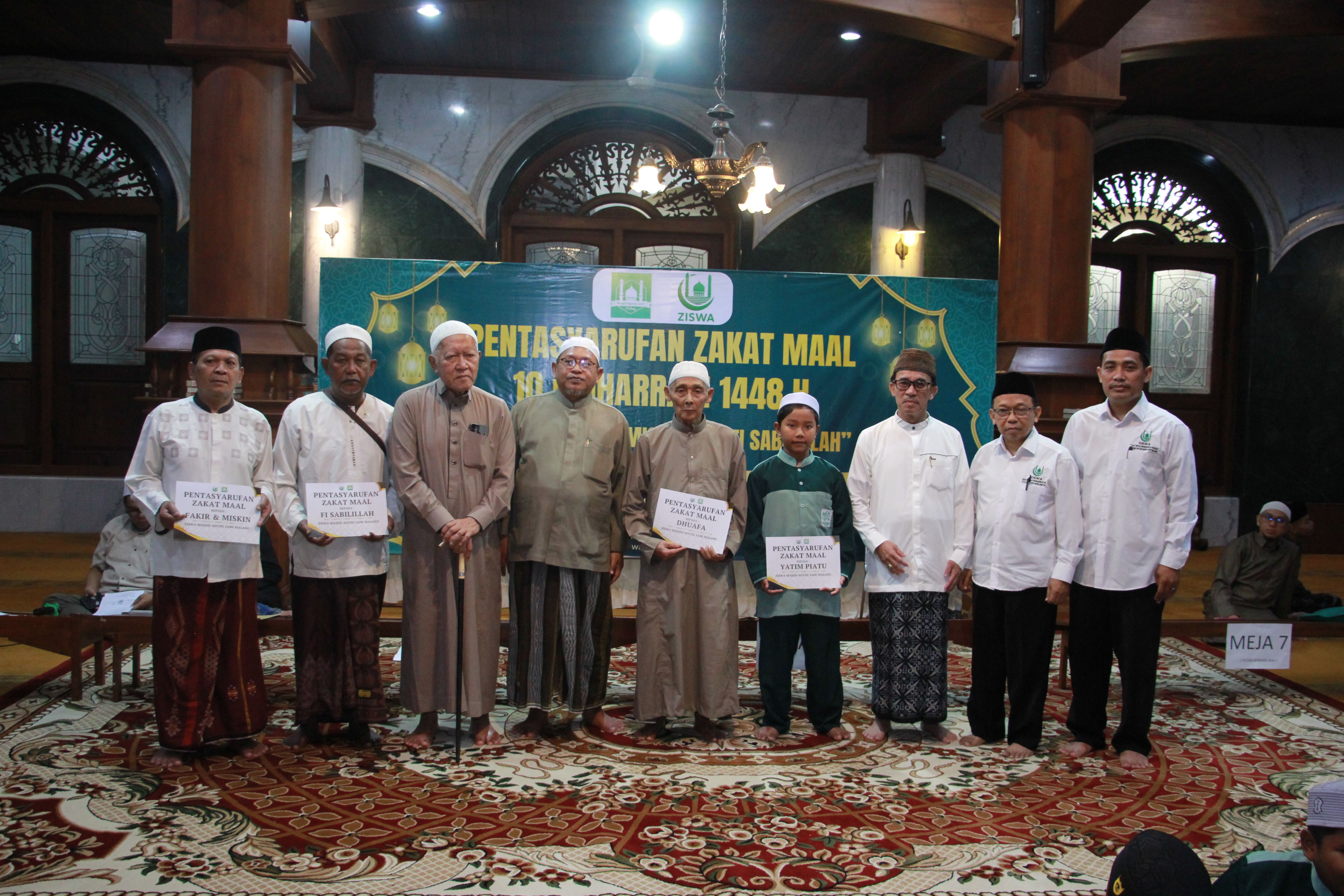 Menebar Kepedulian di Bulan Muharram Pentasyarufan Zakat Maal 10 Muharram 1448 H kepada 822 Mustahik